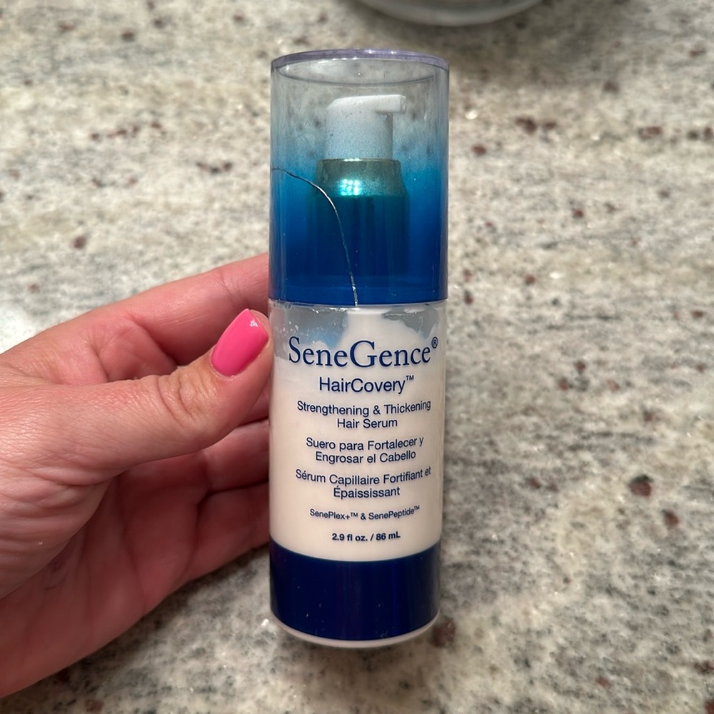 Senegence HairCovery! 2.9 gl oz. Strengthening & Thickening hair serum! Used